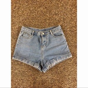 ⚡️SOLD⚡️High Waisted Denim Shorts